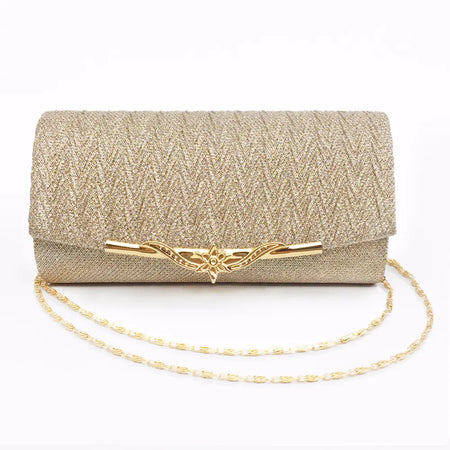 Glitter Evening Bag for Women - Wedding Clutch Shoulder Bag
