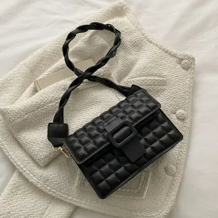 Wide Shoulder Strap One-Shoulder Small Square Bag