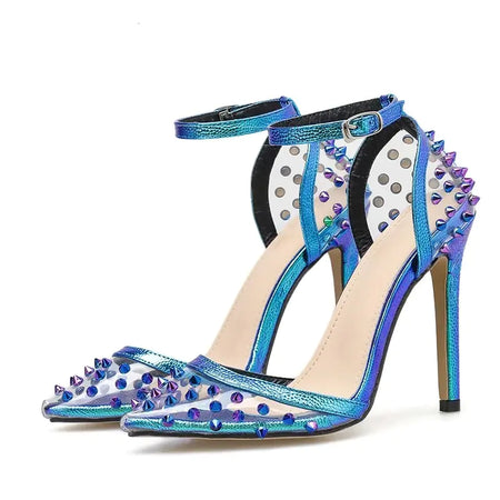 Fashionable Women's Pointed Toe High Heels with Studs